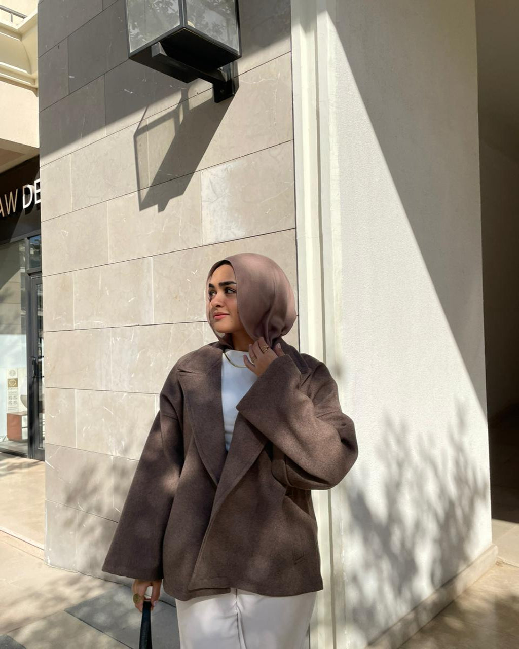 OVERSIZED JACKET - COCO BROWN