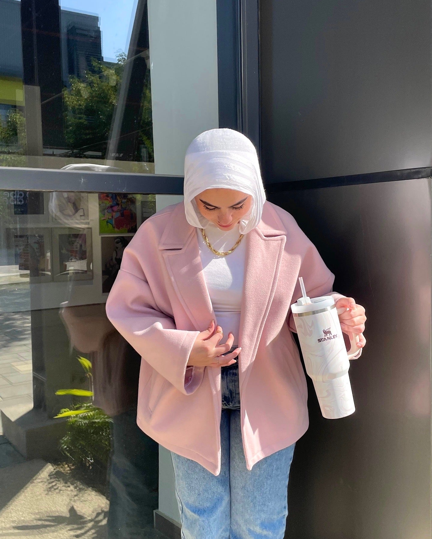 OVERSIZED JACKET - PINK