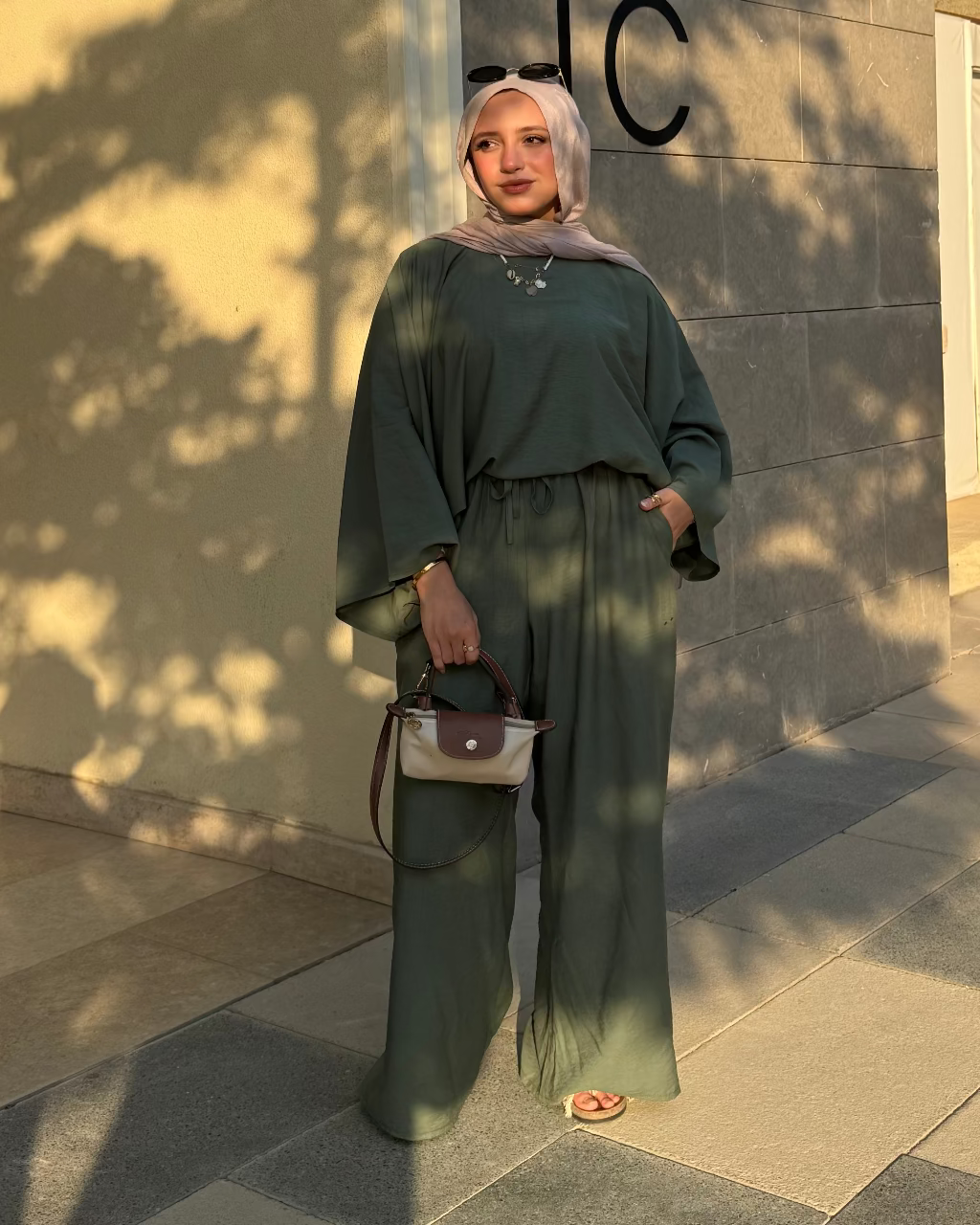 FLOWY SET - OLIVE