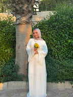 THE SERENE FLOW DRESS - OFFWHITE