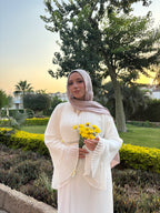 THE SERENE FLOW DRESS - OFFWHITE