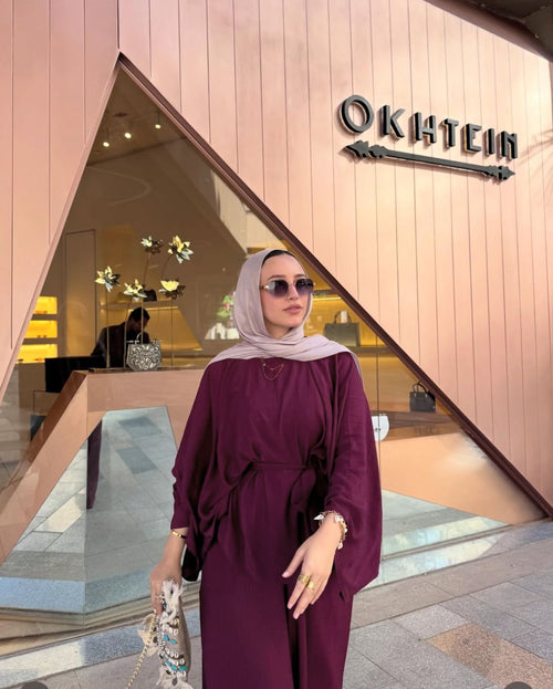 FLOWY BLOUSE- BURGUNDY