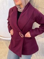 THE CONTOUR JACKET - AUBERGINE
