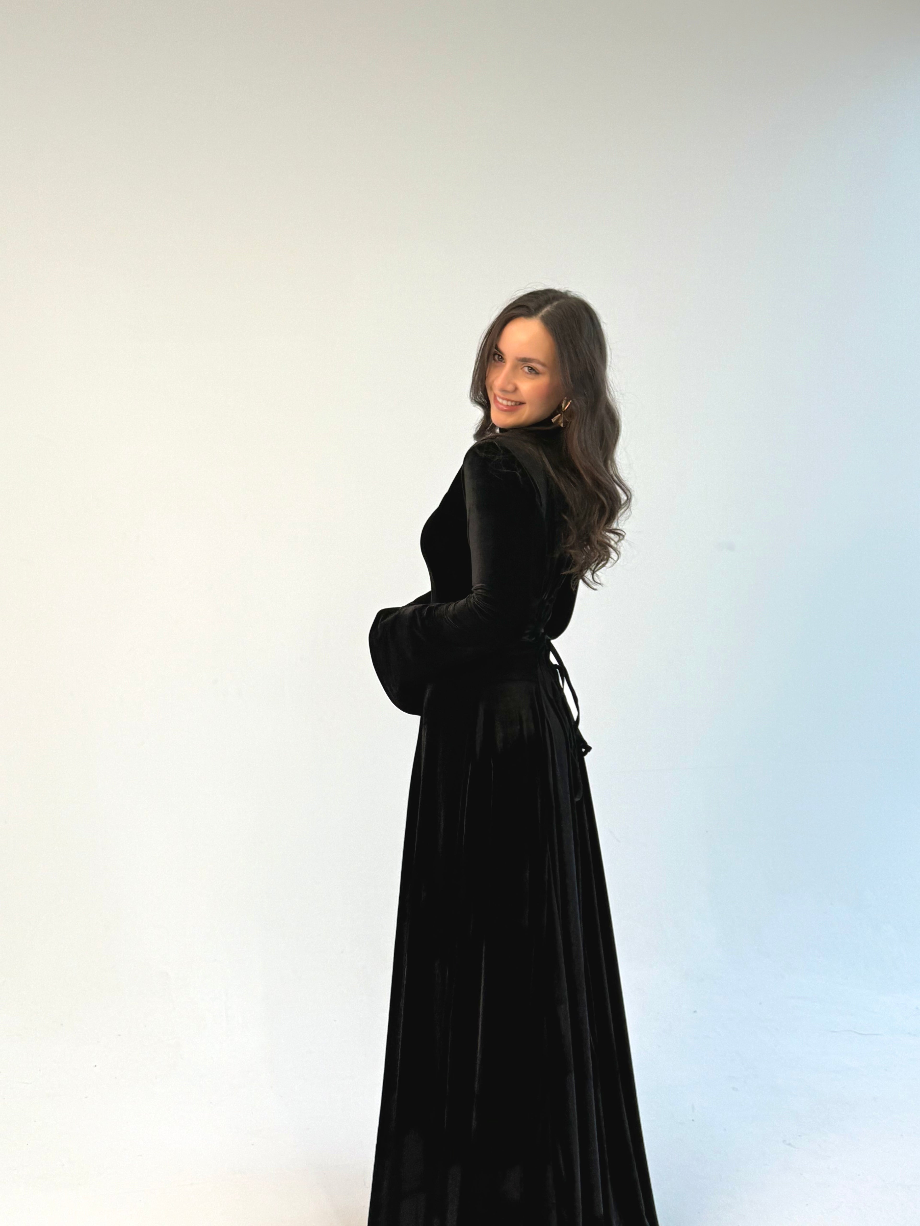 Noir Velvet Royale Dress