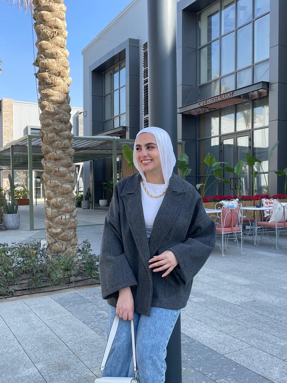 OVERSIZED JACKET- GREY